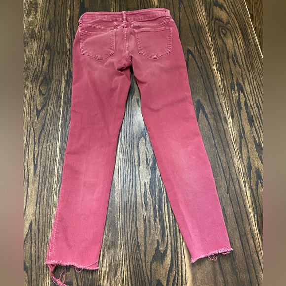 Closed Red Denim Frayed Hem Jeans - Picture 5 of 16
